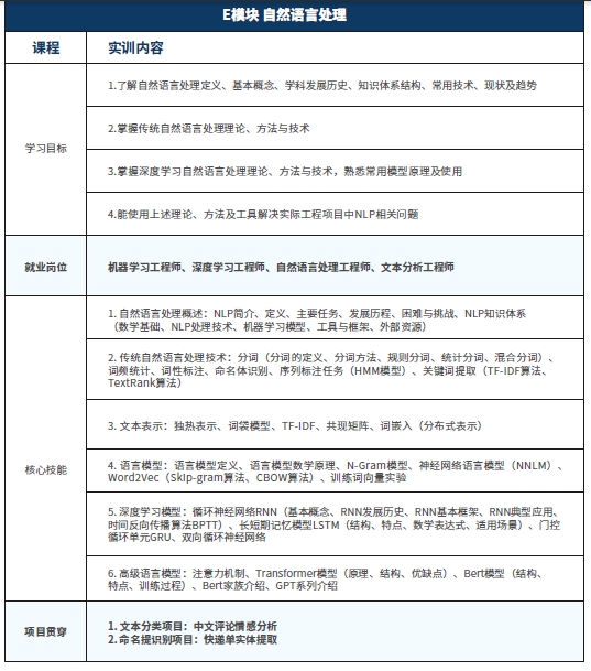 達(dá)內(nèi)人工智能·大模型課程大綱